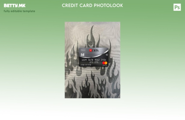 модерен стил Тајланд DBS банка мастеркард платина photolook преден шаблон